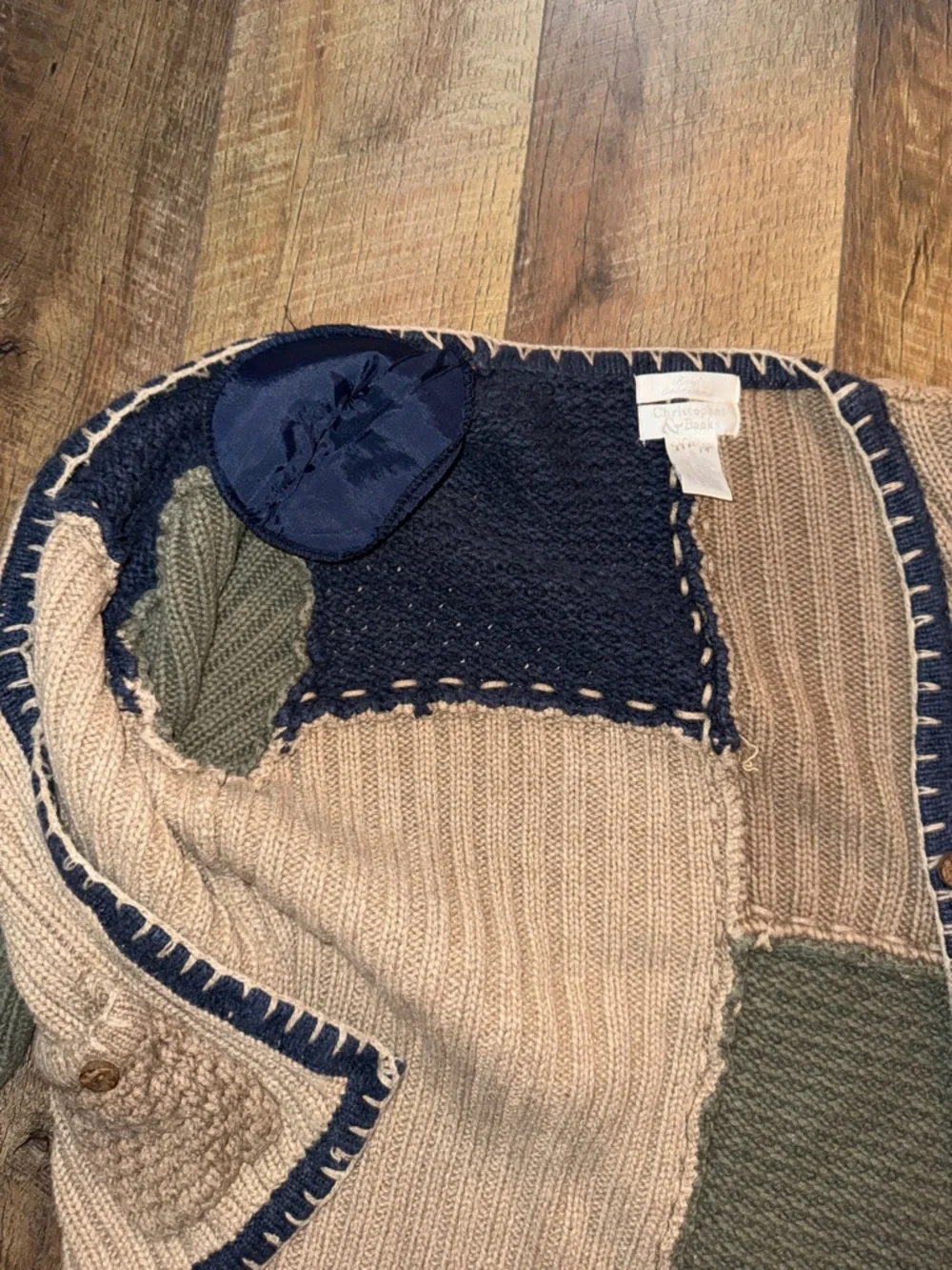 Christopher & Banks Patchwork Cardigan - Picture 3 of 5
